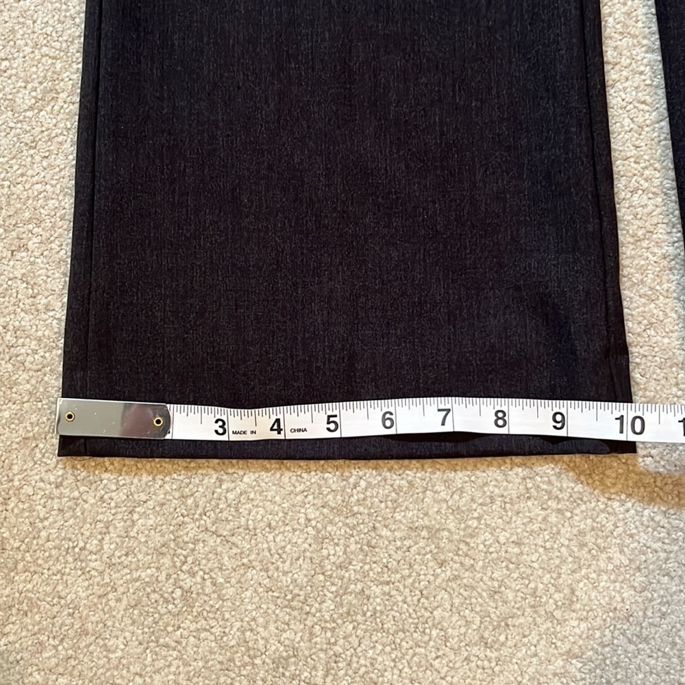 2 Pairs: Wider Leg Trousers 2 Similar Pairs of datk grey Women's dress Pants - Picture 6 of 11